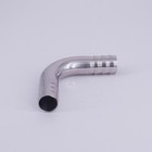 304 Stainless Steel Sanitary 90° Elbow Pipe Fitting 19mm 3/4" Hose Barb 1 pcs