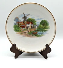 Vintage 9" Advertising Plate Howe Lee Homme Groceries & Crockery Stoughton Wis