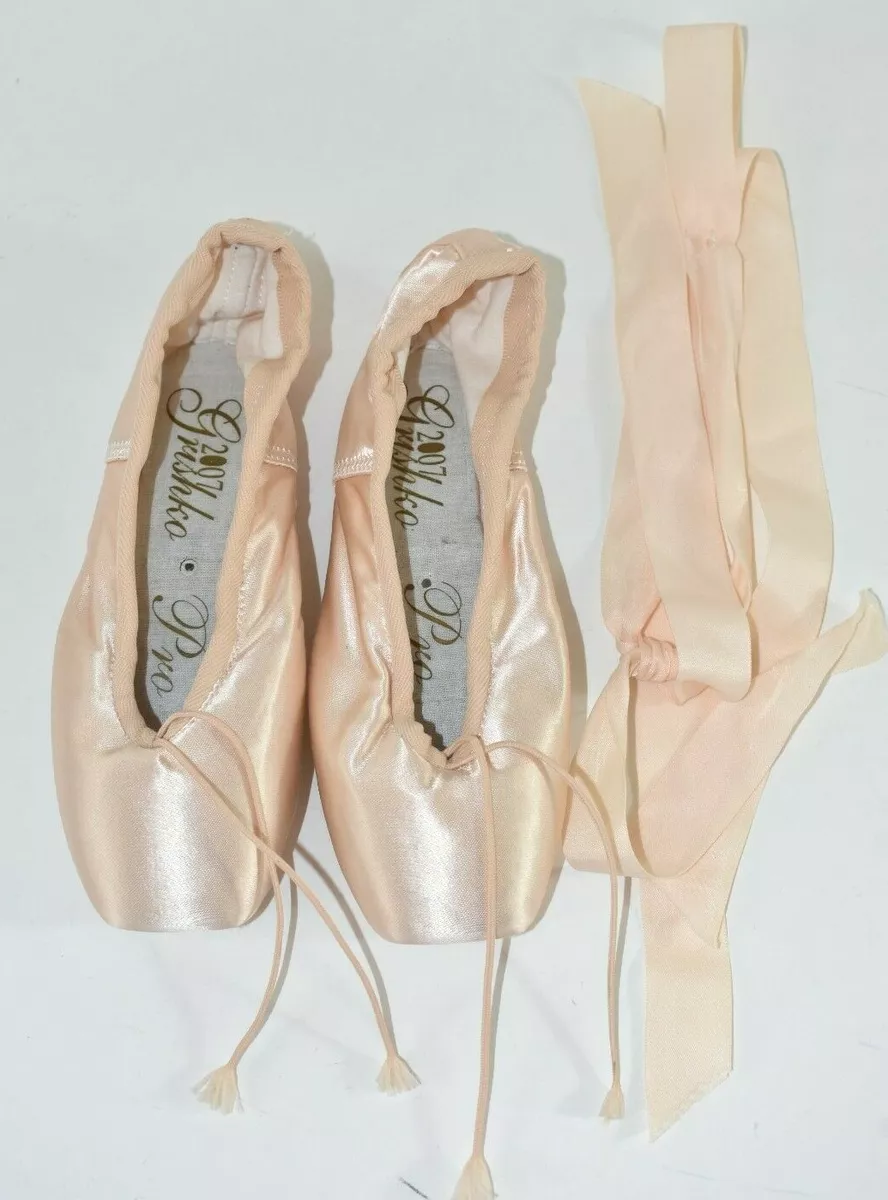 Grishko Pro 2007 Pointe Shoes 3 XX M Pink Satin Ballet Shoes EUC