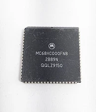 MC68HC000FN8 Motorola Microprocessor CPU: 68-lead plastic LCC (PLCC68)