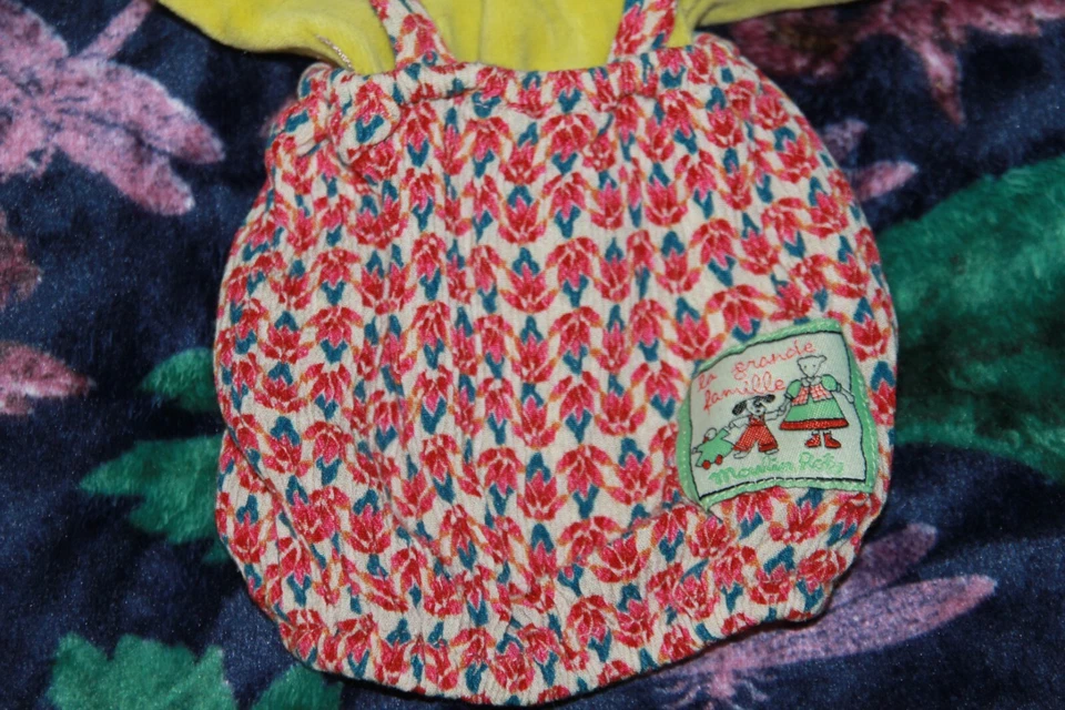 doudou MOULIN ROTY LA GRANDE FAMILLE GRENOUILLE VERT MARIONNETTE PERLETTE - Photo 3/4