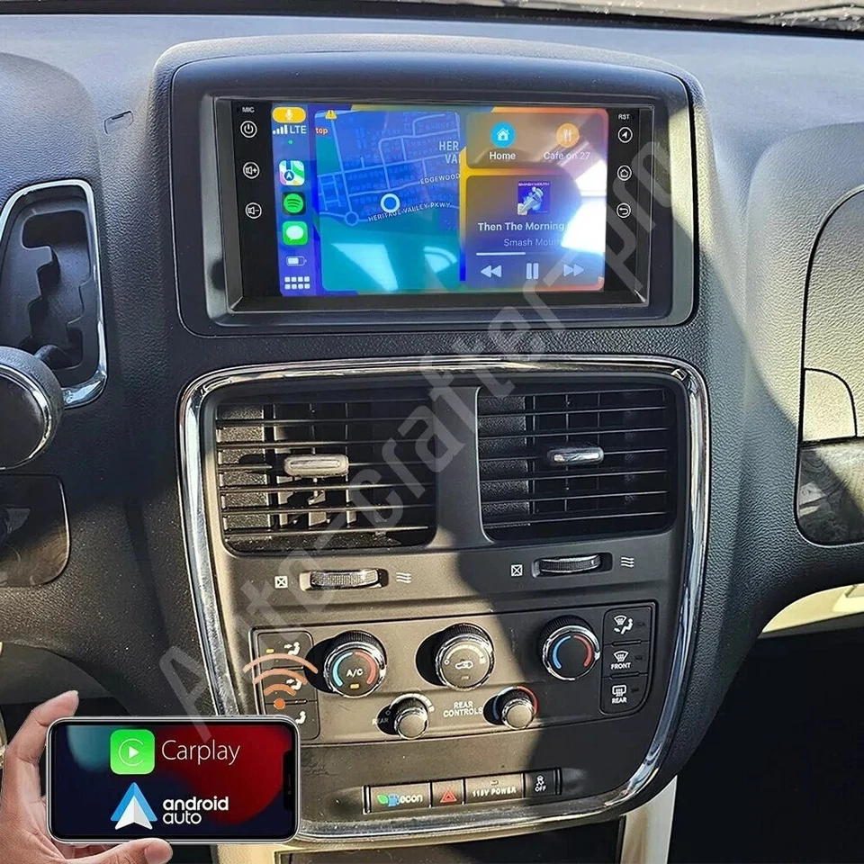 For Dodge Grand Caravan 2011-2020 Android Auto CarPlay Car Radio Stereo +Camera Foto 2 de 4