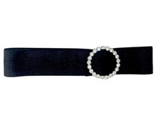 Kids  Boutique Black and Silver Dress Belt with Sparkles Size Medium Gently Used