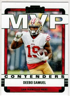 2022 Panini Contenders Football Deebo Samuel No. MVP-DSM San Francisco 49ers
