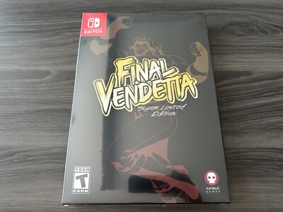 Final Vendetta Super Limited Edition Switch, Nintendo Switch New Sealed
