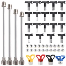 For Airless Paint Sprayer Spray Gun Tip Extension Pole Rod Nozzle Seat Accessory
