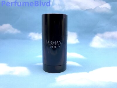 GIORGIO ARMANI ARMANI CODE ALCOHOL FREE DEODORANT STICK 2.6 OZ .75g SEALED