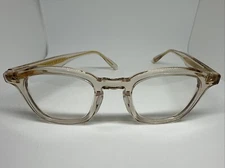 Lunetterie Generale Designer Cognac Gold Clear Frame 48mm Eyeglasses