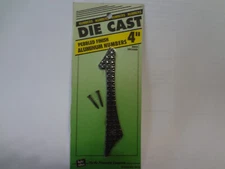 HY-KO Die Cast Pebbled Finished Aluminum Numbers 4" Black - Number 1