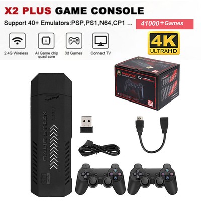 2.4G Wireless Controller Gamepad 4K HD TV Video Game Console 128GB 41000 Games