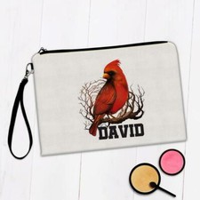 Gift Makeup Bag : Personalized Cardinal Mug Name Bird Grieving Loved One