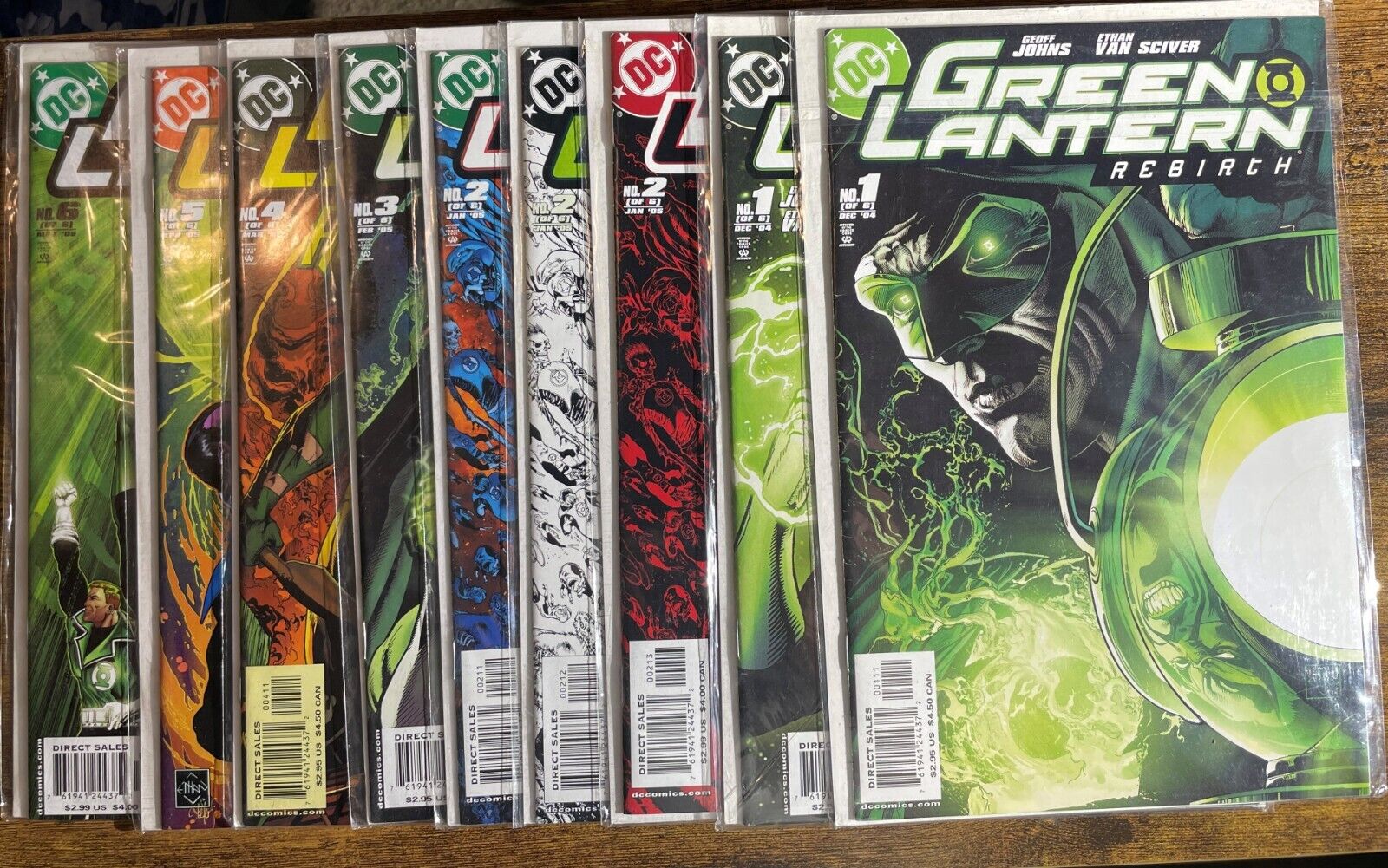 DC: Green Lantern- Rebirth Vol. 1 (2004) #1-6 Complete Set plus 3 Variants = 9