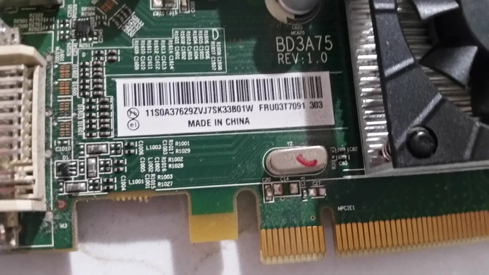 IBM Lenovo 3T7091 AMD Radeon HD 7450 1GB GDDR3 DVI DisplayPort Video Card - Image 3 of 3