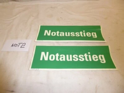 1x Aufkleber Notausstieg ex Bundeswehr (NOT2) - Bild 1 von 4