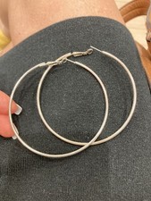 Vintage Earrings Large Hoops