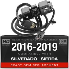 Backup Camera Compatible with 20162019 Chevy Silverado, GMC Sierra OEM Repla...