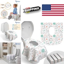 Extra Large Disposable Toilet Seat Covers 20 Pack Travel Ready with No Slip Grip