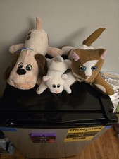 Pound Puppies Plush Lot Dog Cat Mouse Stuffed Animals PP Logo