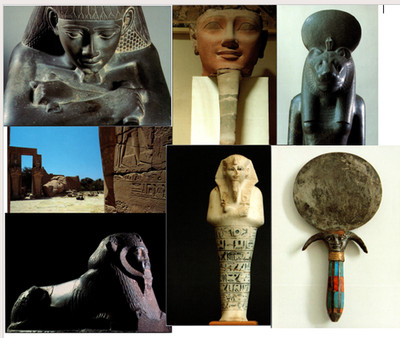 Lot 7 Splendors of Ancient Egypt Museum Postcards Sekhmet Sphinx Ramesseum