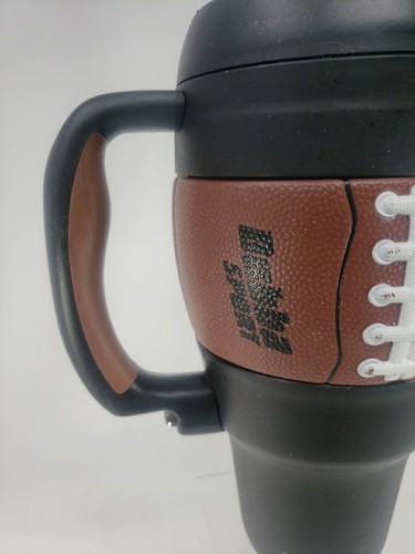 Bubba Sport Football Insulated Drink Travel Mug 34 oz Pre-owned Hot Cold Handle - Picture 4 of 23