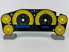 US Speedo Yellow Gauge Face for 2007-2013 Chevy & GM Truck/Suv Clusters (Gas)