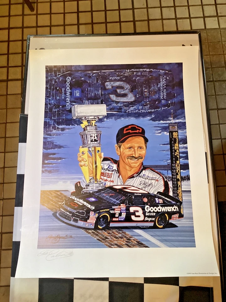 DALE WONHARDT FIRMADO 1995 SAM BASS LE IMPRESIÓN ORIGINAL CON CERTIFICADO Y COMO NUEVO Foto 2 de 4