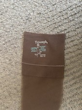 2 Pair vintage Triumph Garter stockings 9 1/2 -10 Nude Mesh