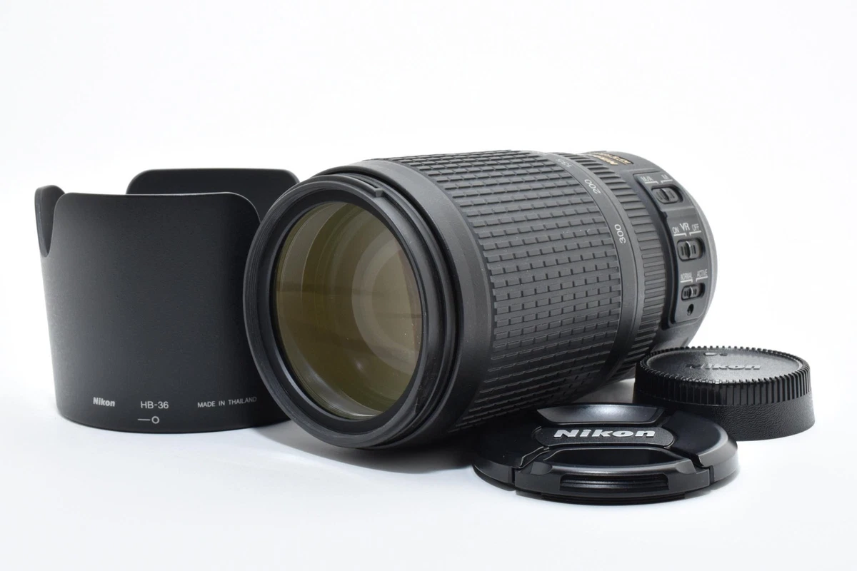 Nikon AF-S NIKKOR70-300㎜4.5-5.6 G EDVR中古 Nikon 70-300mm f/4.5-5.6G ED IF AF-S VR Nikkor Zoom Lens : NIKON