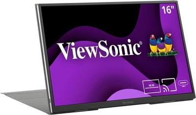 ViewSonic VG1656N-S 16'' 1200p IPS Portable Monitor Black - Certified Refurbished