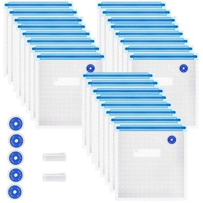 Higfra Reusable BPA Free Vacuum 8.5*8.5in bags 24pcs, 24pcs