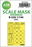Art Scale Kit 200-M14401 - 1:144 B-52G Double-Sided Painting Mask For Great Wall