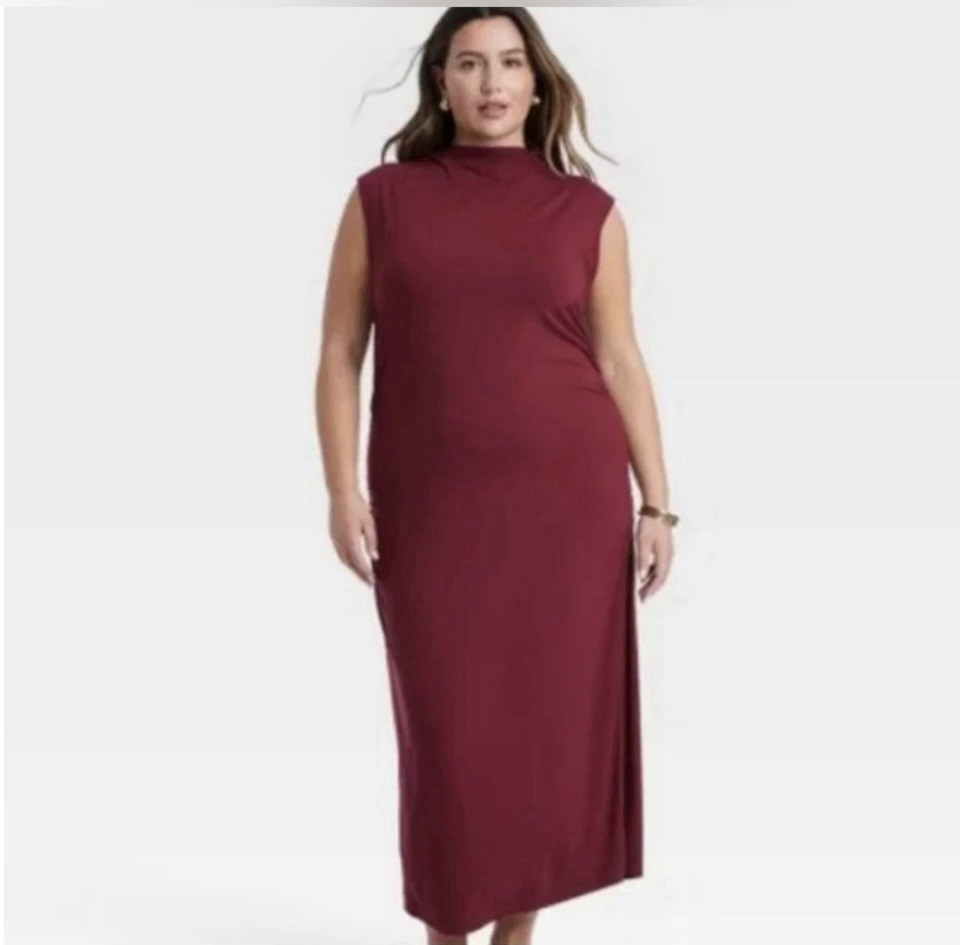A New Day Sleeveless Burgundy Maxi Bodycon Dress Size: 3X NWT | eBay A New Day Sleeveless Burgundy Maxi Bodycon Dress Size: 3X NWT | eBay