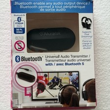 Aluratek Bluetooth Audio Transmitter Bluetooth 5 New Open Box Universal Tested