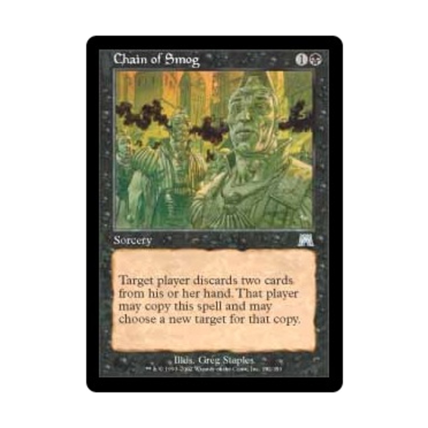 WOTC MtG Onslaught Chain of Smog (U) (Foil) NM