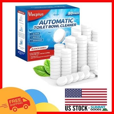 Toilet Bowl Cleaner Tablets 80-Pack - Easy to Use for Lasting Clean & Freshness