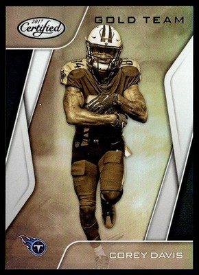 2017 Panini Certified Gold Team Corey Davis Rookie Tennessee Titans #GT-CD
