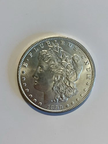 Morgan Silver Dollar 1899 Uncirculated $1 Coin United States 0.9 Fineness