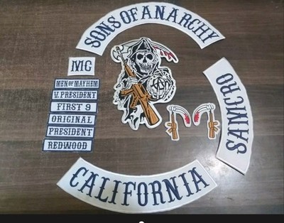 Son of Anarchy California Iron On Patch CM30 FREE SHIPPING,