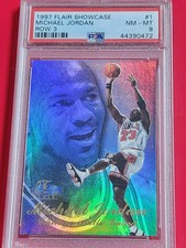 1997 Flair Showcase #1 (PSA 8) Michael Jordan (Row 3)