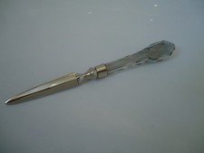 Pear drop Letter opener Diamond Glass  - Cutter  Antique Style Mum Dad Gift