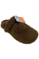Aetrex Women's Mia Adjustable Strap Arch Support Slipper Brown