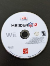 EA Sports Madden NFL 12 Video Game Disc Only Nintendo Wii