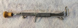 Vintage F.B. POGLITSCH Rug Hook Punch Sliding Needle Shuttle Tool GREAT