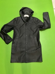 Imperméable Caoutchouc/latex Vintage Taille L - Coupe Vent, Vert, Occasion état Moyen