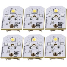 WR55X11132 WR55X25754 Refrigerator Light Assembly Replacement 6PCS Fits WR5...