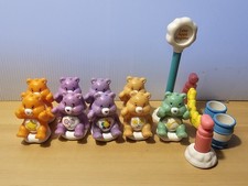 Care Bears TCFC Figures Lot Of 9 On Clouds 2.5" Toy Cake Topper Accessories