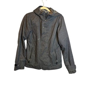 Burton Women's Small Dryride Insulated Hooded Snowboard Ski Jacket Gray