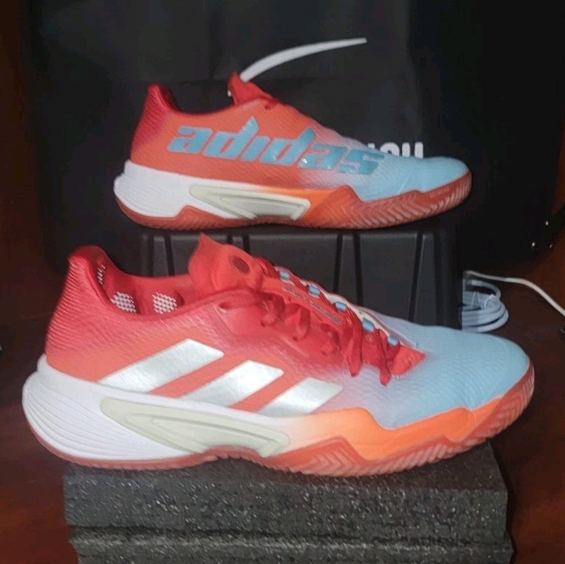 Adidas Barricade Clay Court Women’s Size 9 Red Tennis Shoes HQ8427