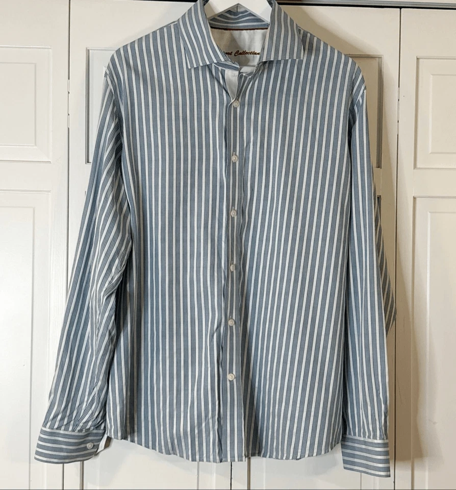 Report Collection blue vertical striped bottom down  XL - Image 2 of 4