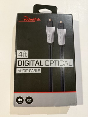 Rocketfish 4ft Digital Optical Audio Cable for Home Theater & Soundbars NIB
